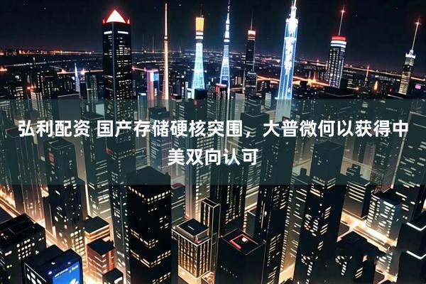 弘利配资 国产存储硬核突围，大普微何以获得中美双向认可